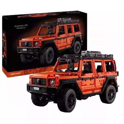 בלוקי בניין תואמים מרצדס בנץ G500 גדול רכב שטח צעצוע מורכב לבנים לבנים מתנה