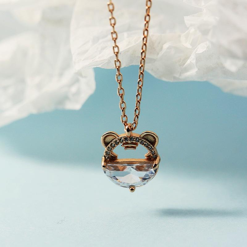 Charming Little Tiger Pendant Necklace - Trendy Clavicle Chain for Women's Birthday and Christmas Gifts