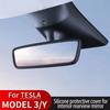 Für Tesla Model Y Rückspiegel Schutzrahmen Silikon Rückspiegel Abdeckung Hülle Tesla Anti-Rutsch Dekorationszubehör