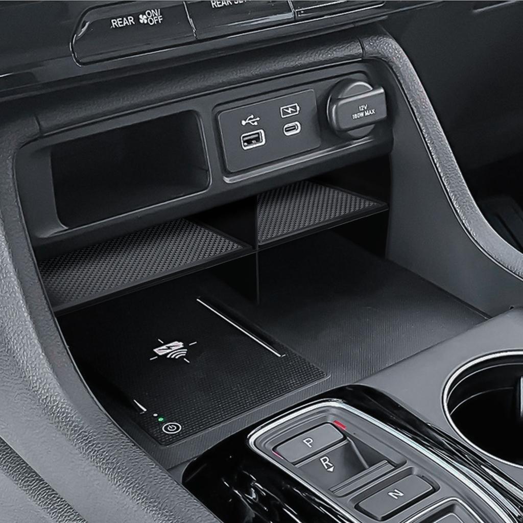 Sixthsmoy For 2025 2025 2025 Honda Pilot Middle Center Console Organizer Tray Gear Shifter Armrest Box Storage Car Accessories