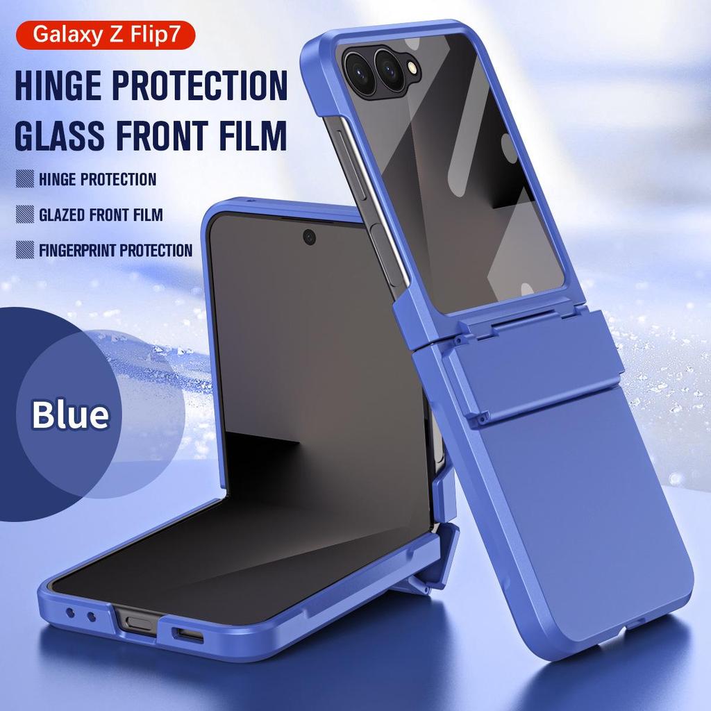 Samsung Z Flip 8 Hinged Phone Case with Integrated Full Coverage Protection for Flip 7/6