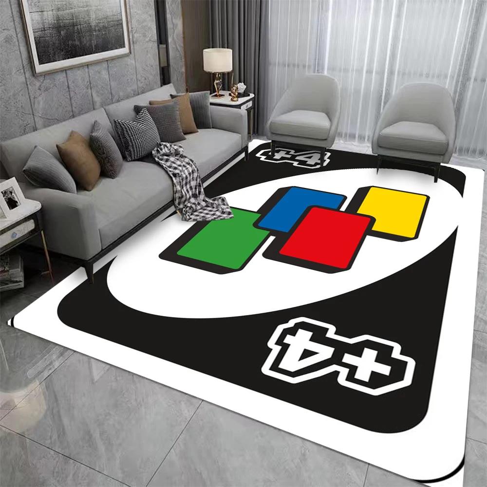 Uno Carpet Cartoon Living Room Bedroom Kitchen Sofa Table Balcony Rug Non-slip Washable Mat Exquisite Home Ornaments