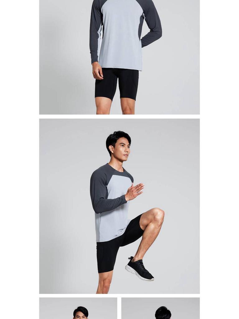 Herren Schnelltrocknendes Langarm-Sportshirt für Herbst/Winter - Ideal für Basketball, Laufen und Outdoor-Aktivitäten