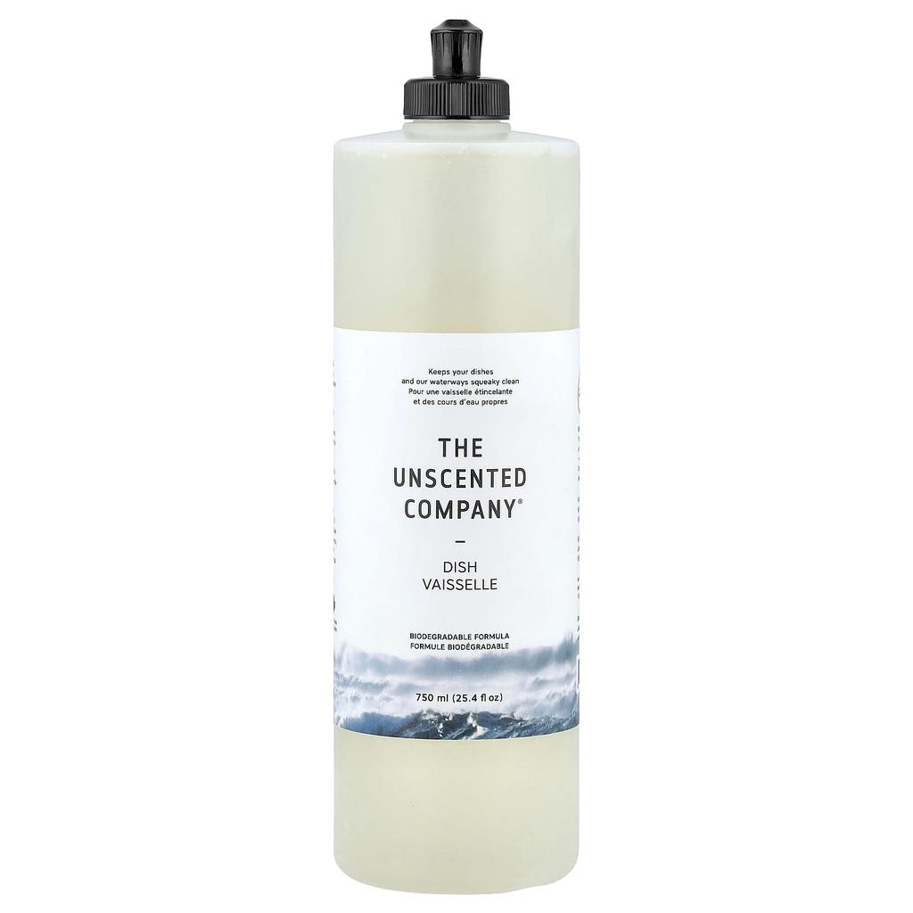 The Unscented Company, Dishwashing Liquid, Fragrance-Free, 750 ml (25.4 fl oz)