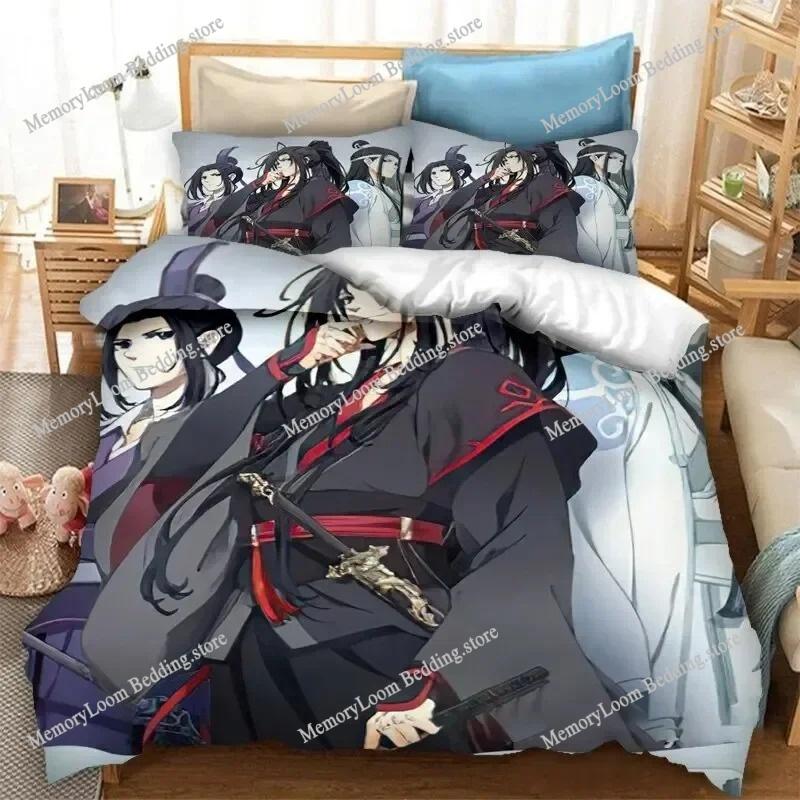 Grandmaster of Demonic Cultivation Mo Dao Zu Shi Bedding Set Single/Queen/King Size 3D Print Duvet Cover Bed Sheet Soft Set