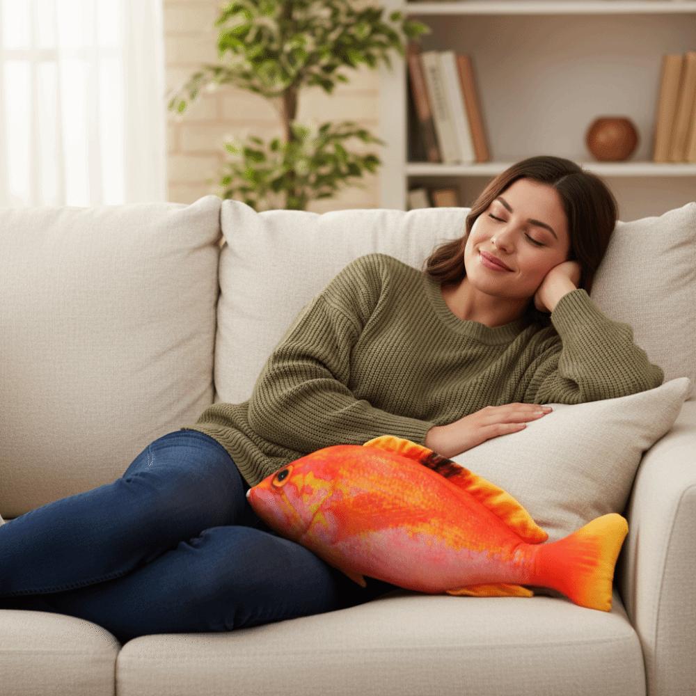Cartoon Cartoon Fish Stuffed Doll Hugging Pillows Fish Anime Pillow Dolls Toy for Little Kids