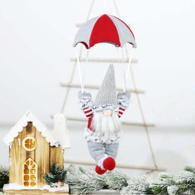 Christmas Swedish Gnome Parachute Hanging Pendant Ornaments Xmas Festival Decoration New Year Supplies