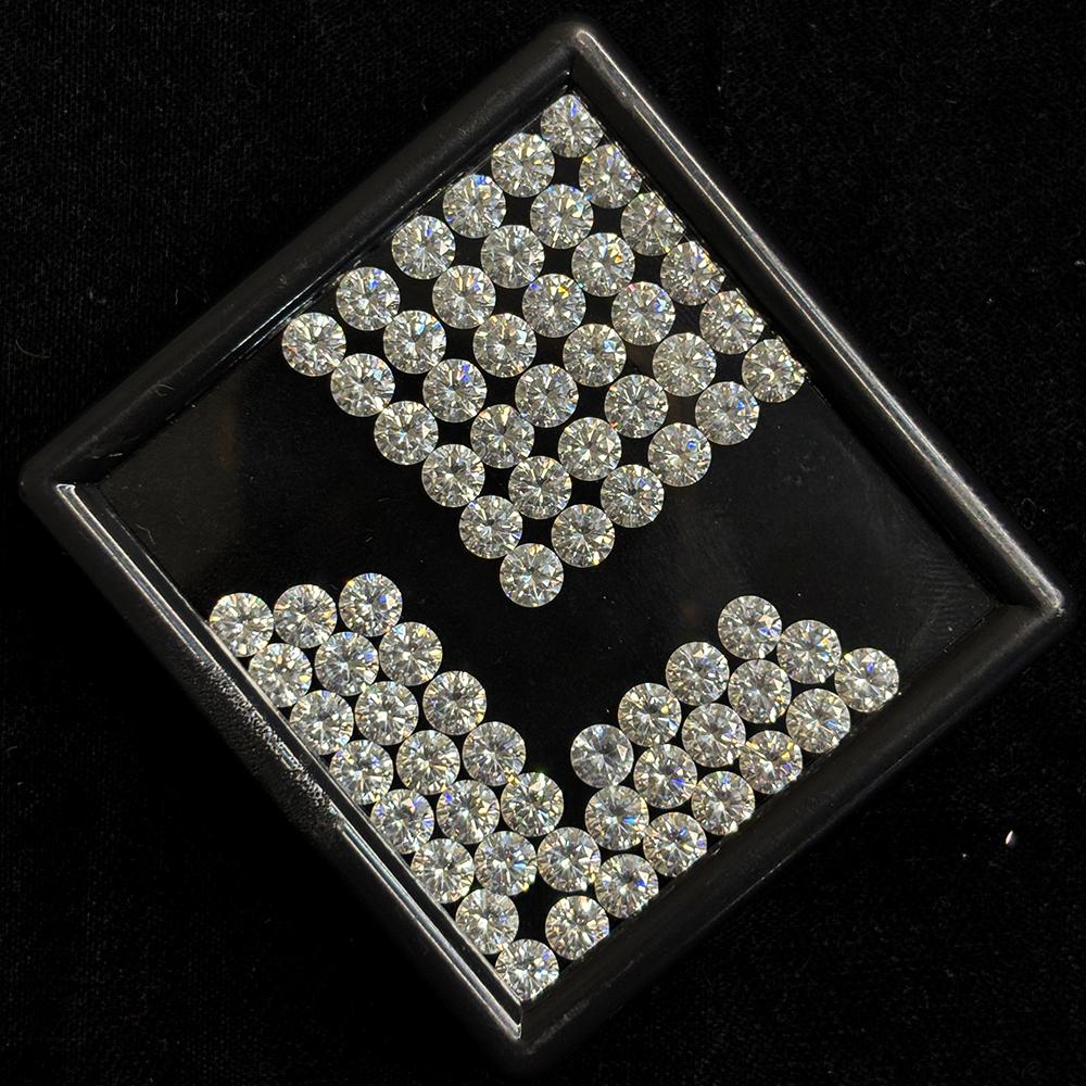 Natural White Sapphire Loose Gemstone 20 Pcs 5x5 Mm Round Cut Lot Jewelry Making for Jewelry Designs