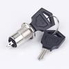 Knapplås PÅ-AV-terminaler Switch Rostfri Stell + 2 nycklar