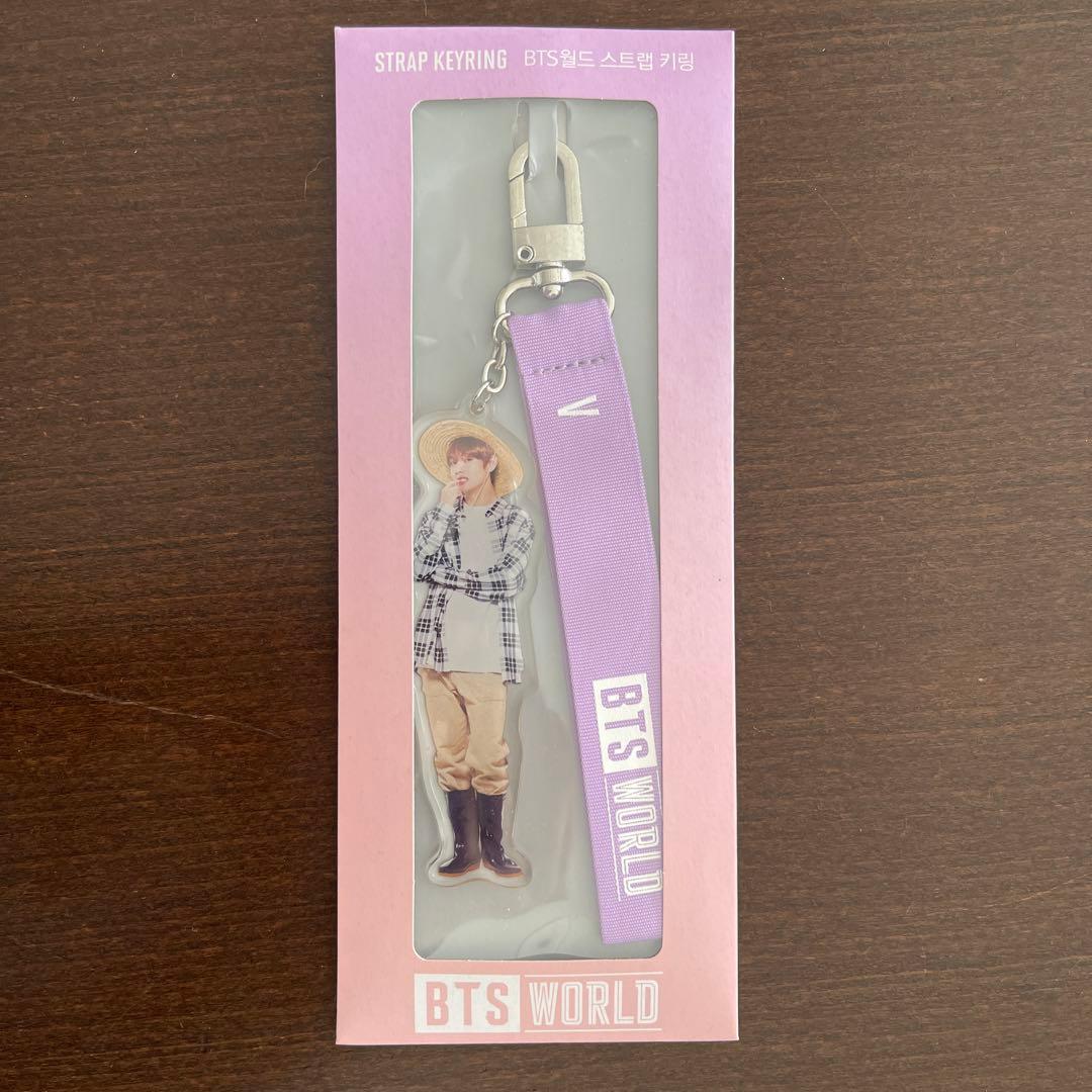 

[USED] BTS WORLD V Strap Key Ring