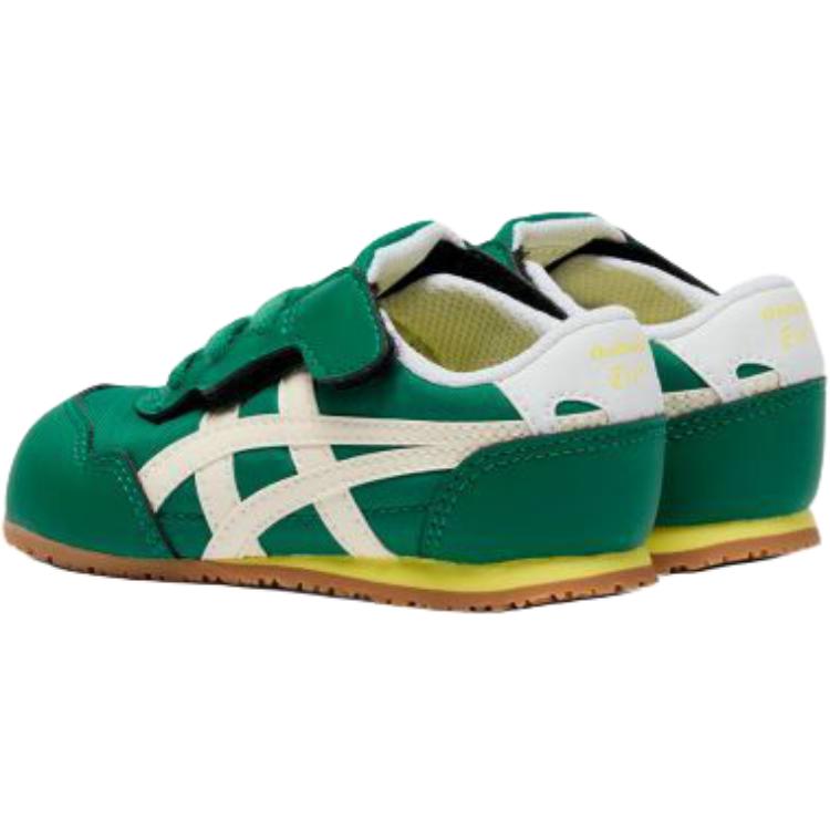 ONITSUKA TIGER Serrano Kids Comfortable Soft Low-Top Walking Shoes Baby Sneaker Green 1184A083-301