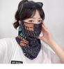 Fahrrad-Sonnenschutz-Gesichtsmaske (Vollgesichts-) für Frauen; Sommer-Mikrofaser-Nackenschal für Herren; Outdoor Sonnenschutz-Gesichtsmaske mit Ohrschlaufen