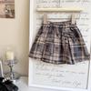 Girls' College Style Sweater Vest & Skirt Set with Tie for Autumn and Spring