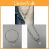 Geometric Layered Stainless Steel Pendant Necklace For Men And Women