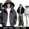 Joom Mens Lycra Travel Hoodie 350GSM Solid Color Loose Fit Winter Casual Sweatshirt