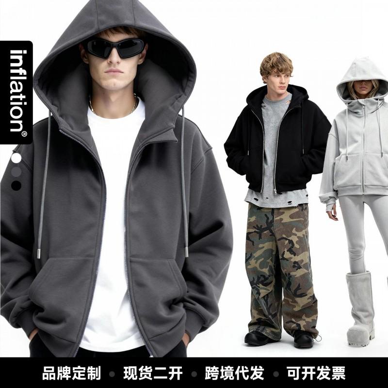 Joom Mens Lycra Travel Hoodie 350GSM Solid Color Loose Fit Winter Casual Sweatshirt