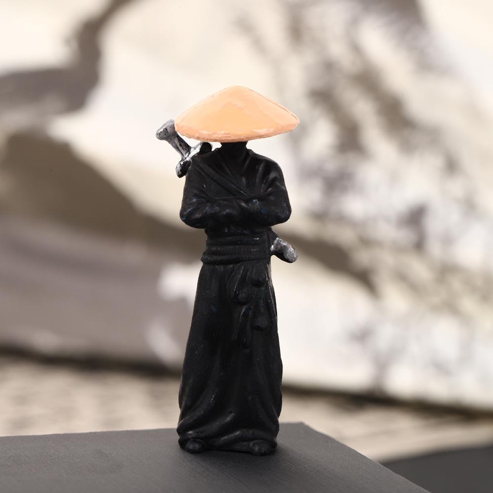 Jianghu Ancient Style Knight PVC Martial Arts Swordsman Desktop Ornament