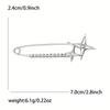 New Light Luxury Alloy Water Diamond Cross Star Pins Exquisite Versatile Women's Suit Coat Chest Flower Jewelry Pin