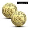 Vergoldete JA/NEIN Entscheidungs- und Wunsch-Bronze Retro Gedenkmünze - Magisches Unterhaltungsgeschenk
