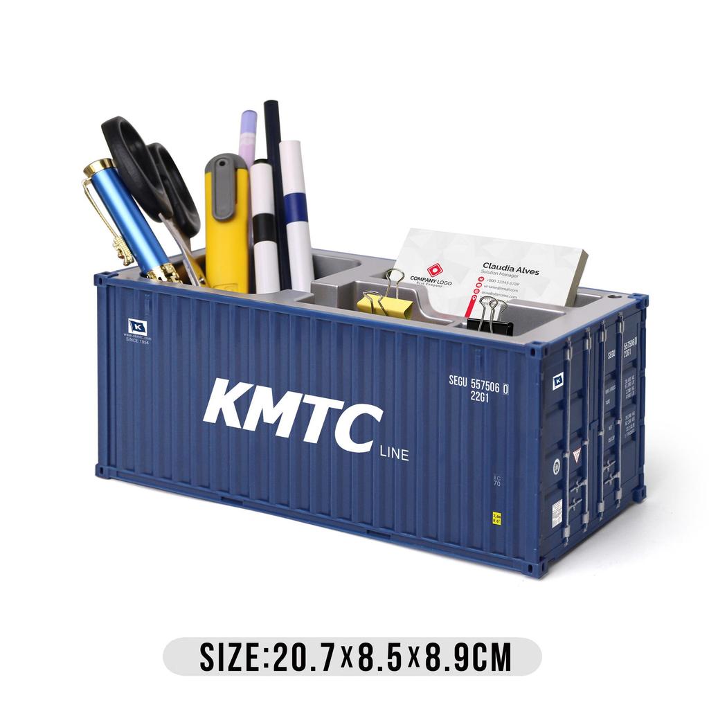 Portalápices Personalizado con Forma de Contenedor de Envío DHL con Logo
