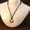 Retro Knot Round Pendant Necklace Ethnic-style Sweater Chain Necklace