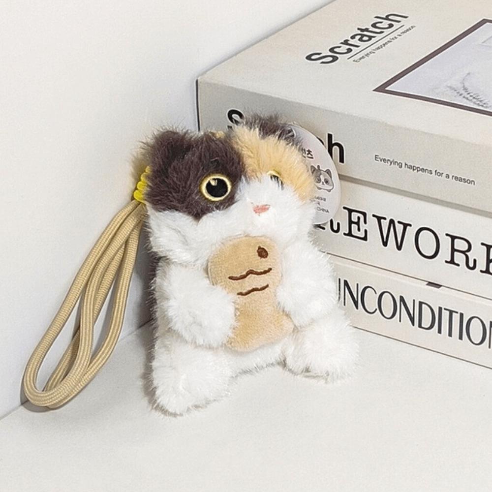 Soft Plush Cat Bag Charm Portable Stuffed Cat Toy New Kitten Pendant Purse Accessory