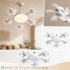 Ceiling Fan with Light 5- E27 Screw Base Remote Control Saving Fan Light Combo