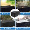 Outdoor Furniture Dust Cover, 210D Oxford Cloth, Black Silver Sofa Cover, Waterproof Cover, Outdoor Patio Furniture Cover