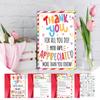 Thank You Teacher Card Great Teacher Appreciation Gifts Card From Students Thank You For Helping Me Grow Card Gift Holder Tin