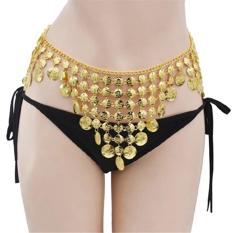 Versatiles Belly Hip Chain with Tassels Trendy Multilayer Durability Waist Chain for Dresses and Sweaters