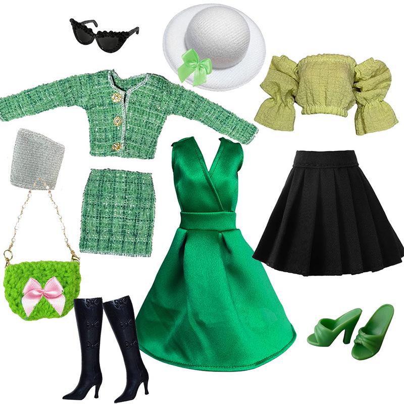 6-Point Fashion Doll Clothes & Handbag Set for 30cm BJD, Barbie, Fairy & Supermodel Dolls.