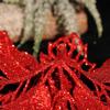 Artificial Glitter Christmas Flower Set of 6 Decorative Wreaths Wedding Party