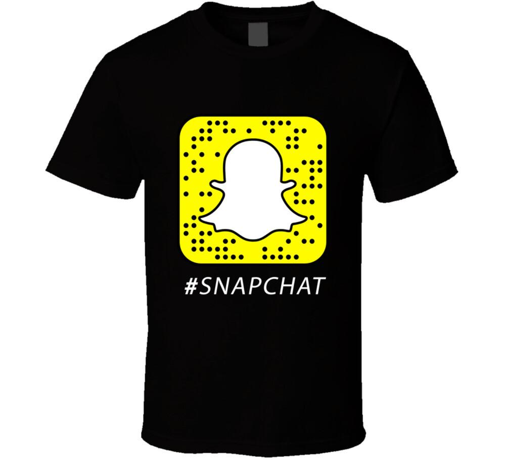 snapchat Black T Shirt Mens Womens Tees Top 2XL