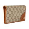 Gucci GG Emblem Classic Logo Snap Closure Coated Canvas Wallet Unisex wallet Beige Brown 821802-FAD6L-9758
