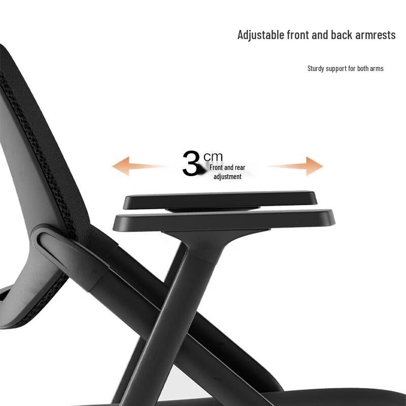 Deli KF251-B Foldable Office Training Chair with Writing Tablet