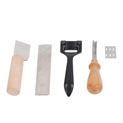 Metall Leder Schälmesser Set Einfaches Schneiden Scharfe Gebogene Griffe Sicherheitsschrämmaschine DIY Schneidwerkzeug Kits