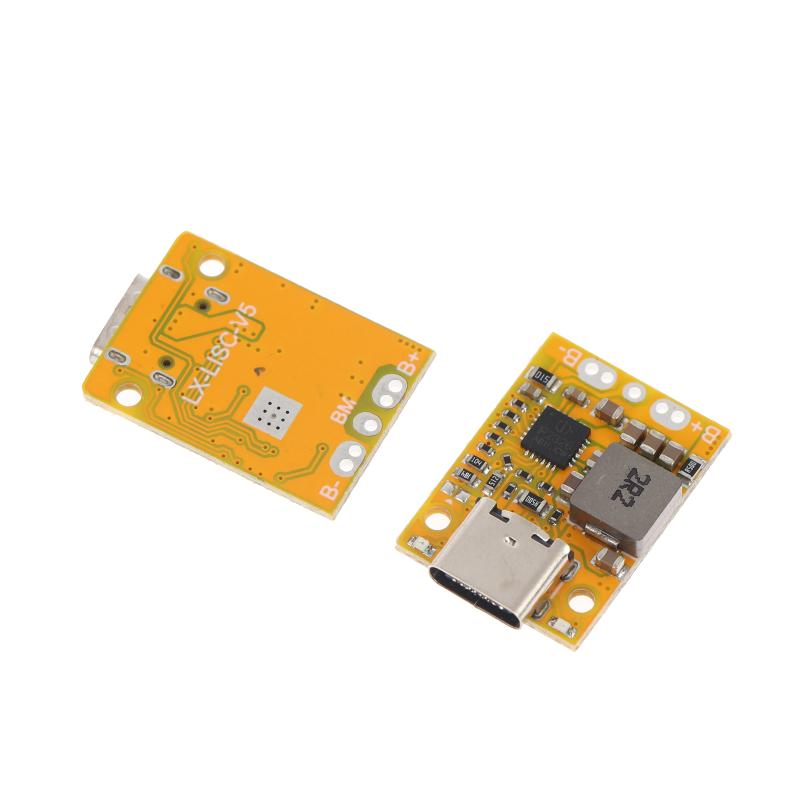 2S Bms Mini Lithium-Ion 18650 Battery Charging Boost Converter Module Type-C Qc Fast Charge Board With Balanced/Indicator