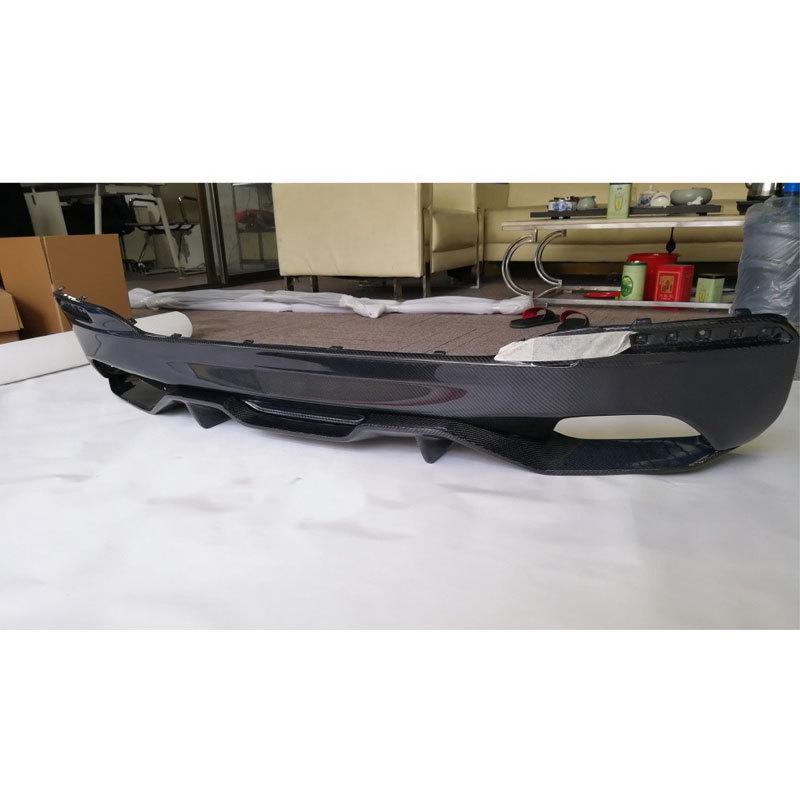 MP Style Dry Carbon Fiber Rear Bumper Lip Diffuser for BMW 5 Series G30/G38 (2016-2023) - 2-Piece Set