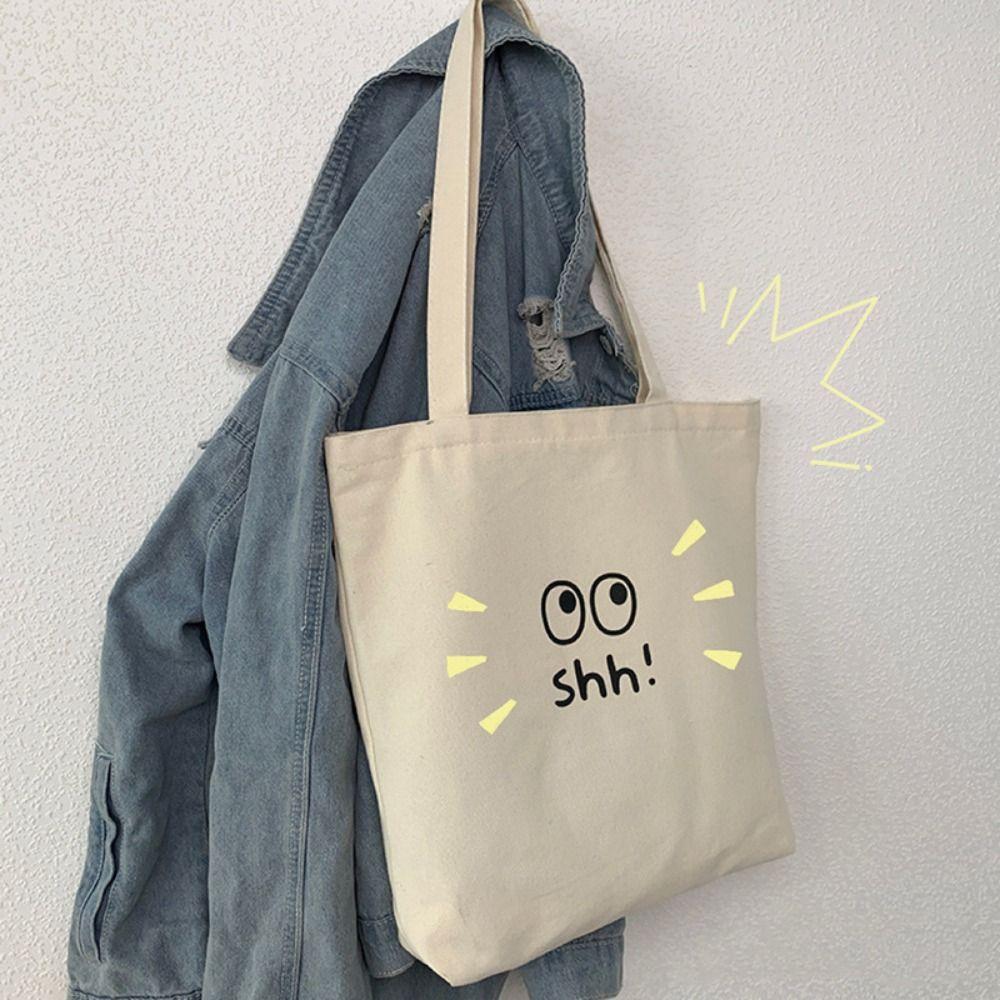 Lässige Mama-Handtasche Tragbare Stoff-Umhängetasche Allround-Canvas-Tragetasche Ausflug