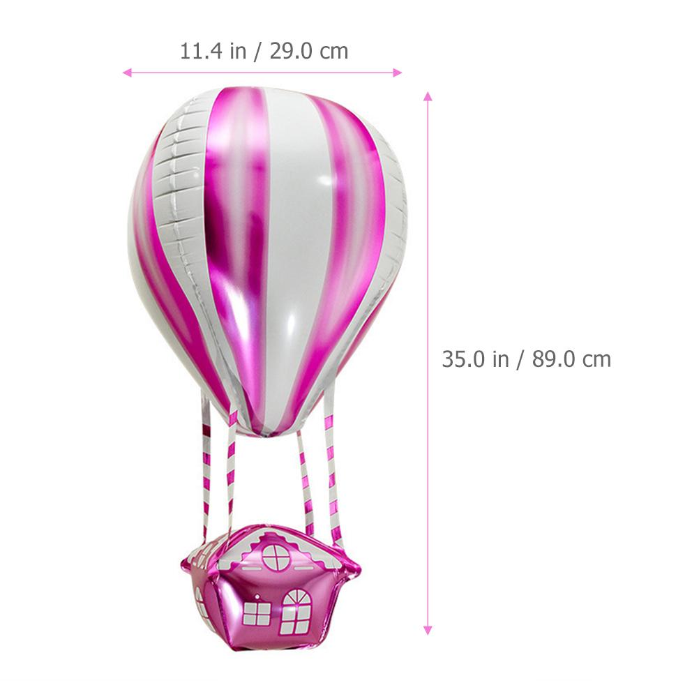 

10Pcs Helium Foil Balloons Hot Air Balloon Theme Decor for Birthday Parties Baby Showers Classroom Celebrations Scenic Backdrop other рожевий