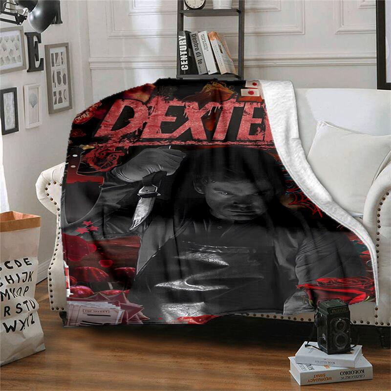 Dexter Flannel Blanket Soft Warm All-Season Throw, Design for Camping, Car Travel, Hiking Sofa, Bed, Office Perfect Gift for Parties
