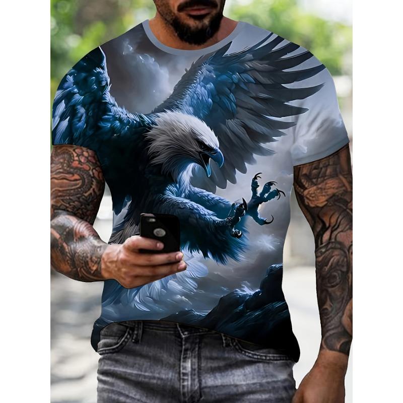 Men'S Summer 3D Digital Print T-Shirt Trendy