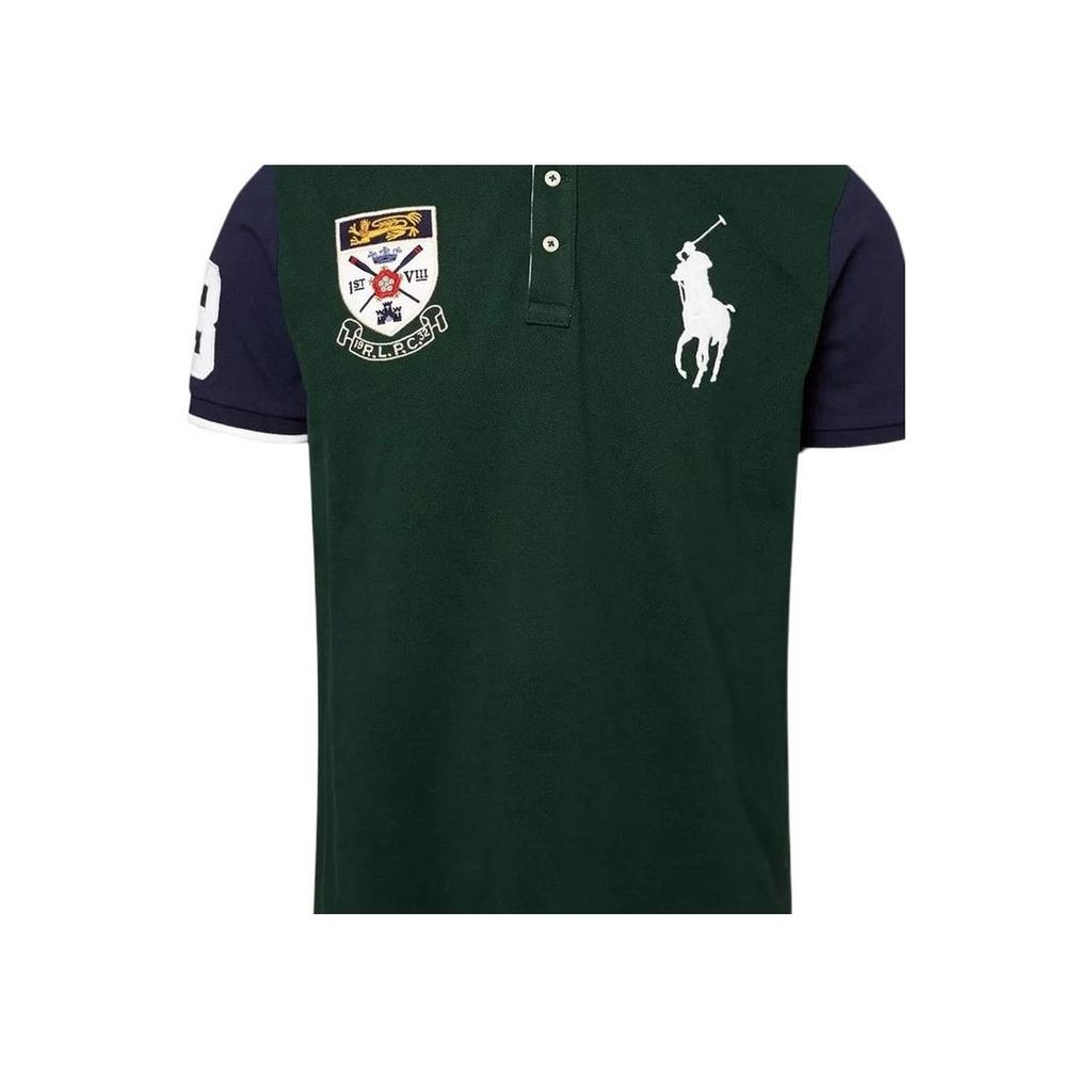 Polo Ralph Lauren Logo Embroidered Straight Fit Short Sleeve Polo Shirt Men tops Green 710784715-001