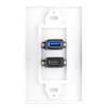 HDMIs USB3.0 Wall Plate USB3.0 Charger HDMIs Port Receptacle for Charging Supports 4K Ethernet Face Plate Office Setups