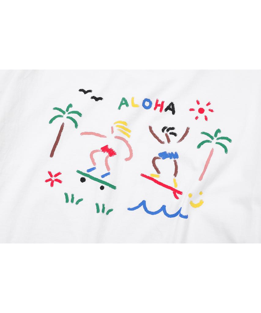CPGN STUDIO Ola Crayon Short Sleeve T-Shirt White
