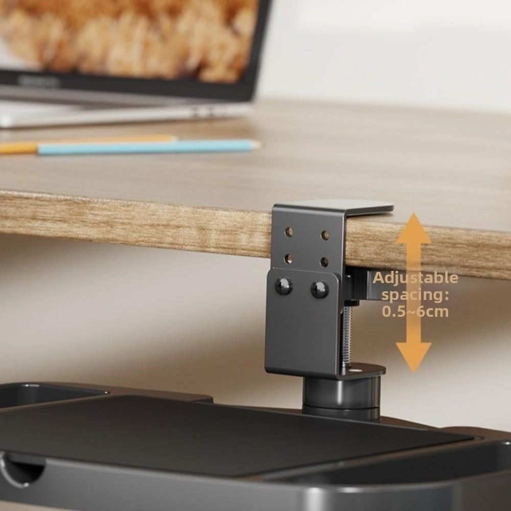 Space-Saving Side Desk Organizer Height Adjustable Desk Mount Organizer  Standing Desk