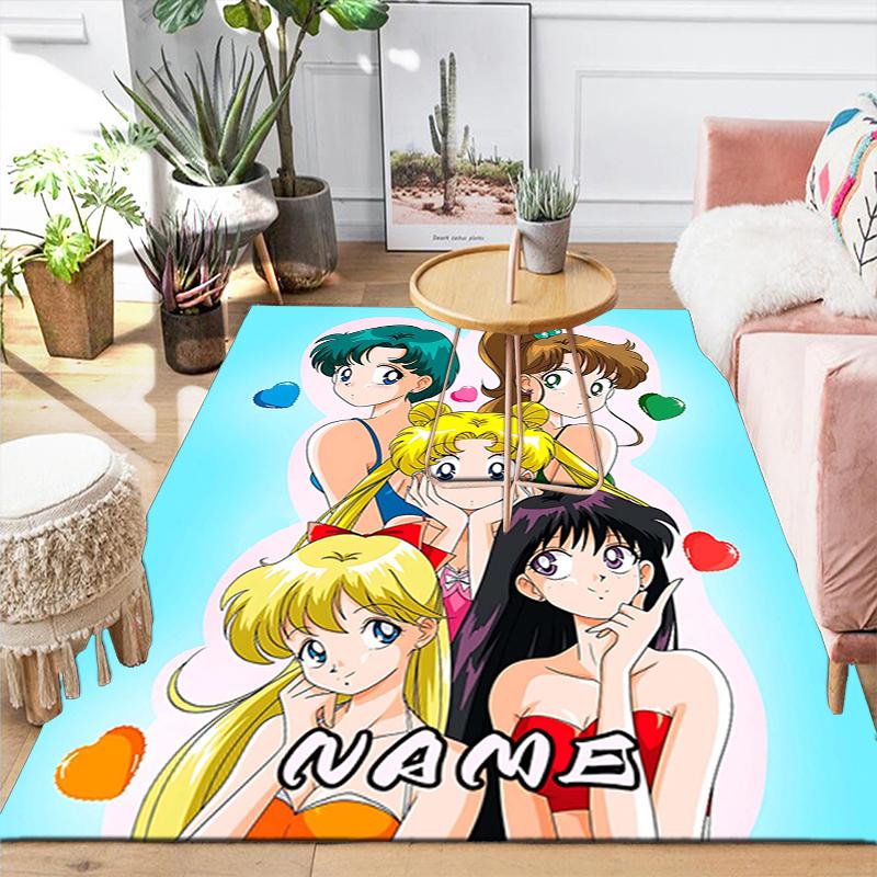 Custom 1Pc Sailor Moon Friendship Rug Office Carpet Indoor Outdoor Entrance Doormat Nonslip Soft And Comfortable Living Room D2915247