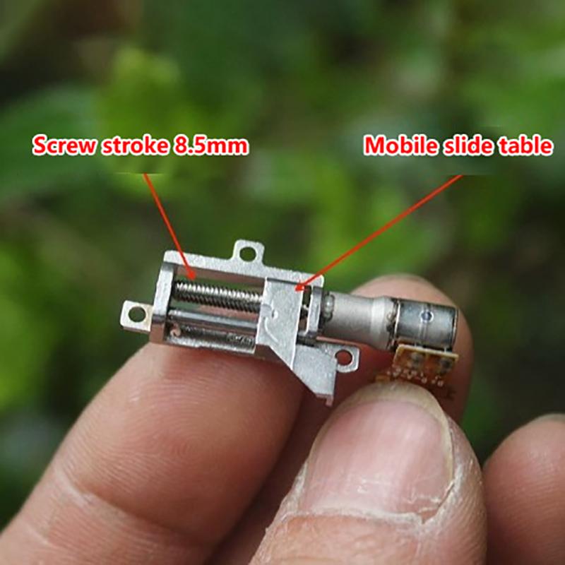 1pz Mini 5mm 2 Fasi 4 Fili Riduttore di Precisione in Metallo Motore Passo-Passo Ultra-Micro 5mm Corsa Attuatore Lineare