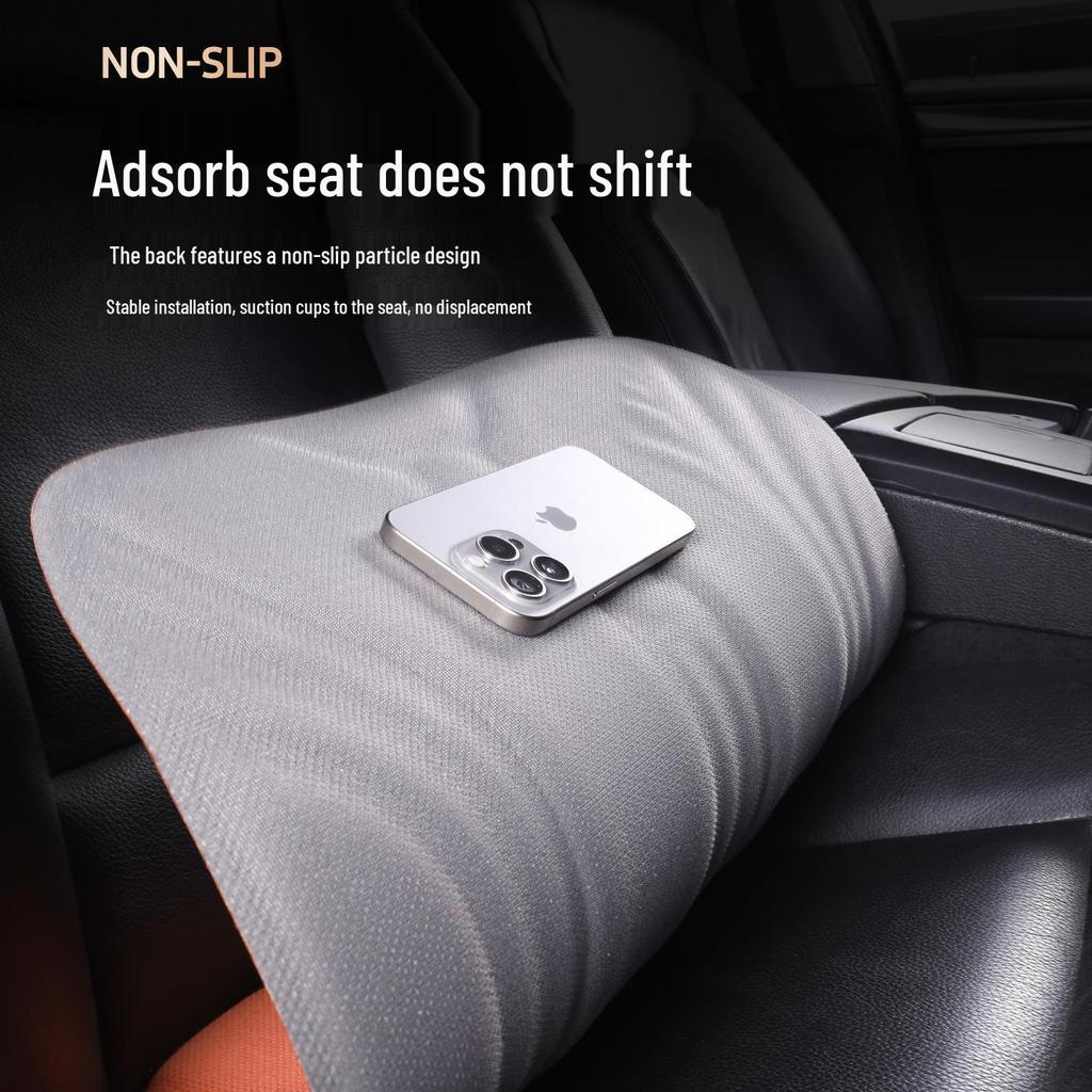 Three-Piece Seaweed Fiber Car Seat Cushion Set: Universal, Comfortable, Breathable, Non-Slip, All-Season Cover.