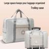 Women's Foldable Short-Distance Travel Bag with Trolley Functionality